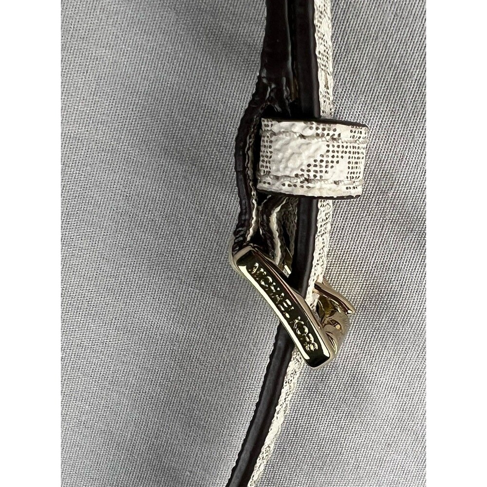 Michael Kors White /Grey MK Logo Adjustable Crossbody Strap Replacement Like EUC - Picture 3 of 8
